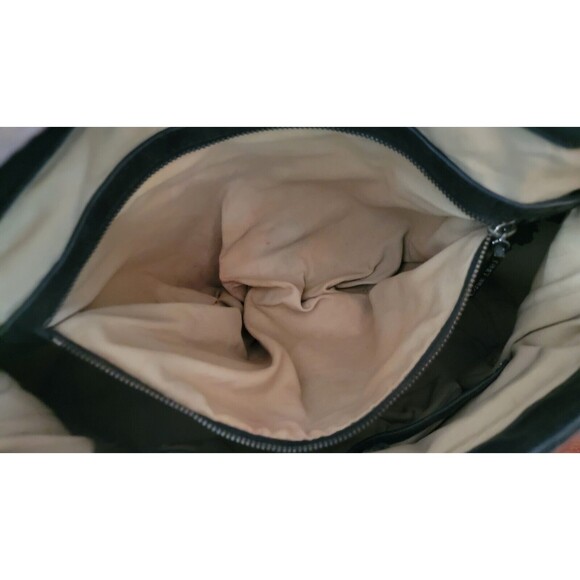 Tory Burch Audra Glazed Leather Black Satchel Bag - Picture 9 of 14